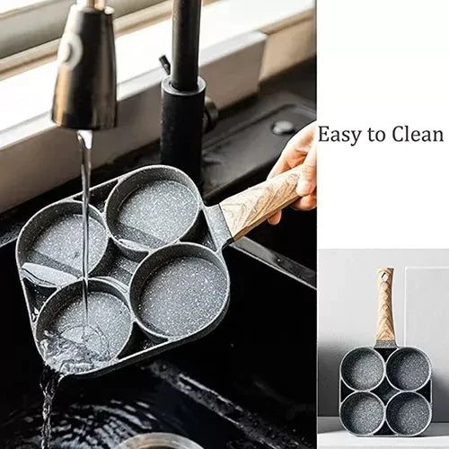 Sartén Antiadherente 4 Puestos: ¡Cocina sin Límites con Estilo y Fácil