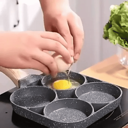 Sartén Antiadherente 4 Puestos: ¡Cocina sin Límites con Estilo y Fácil